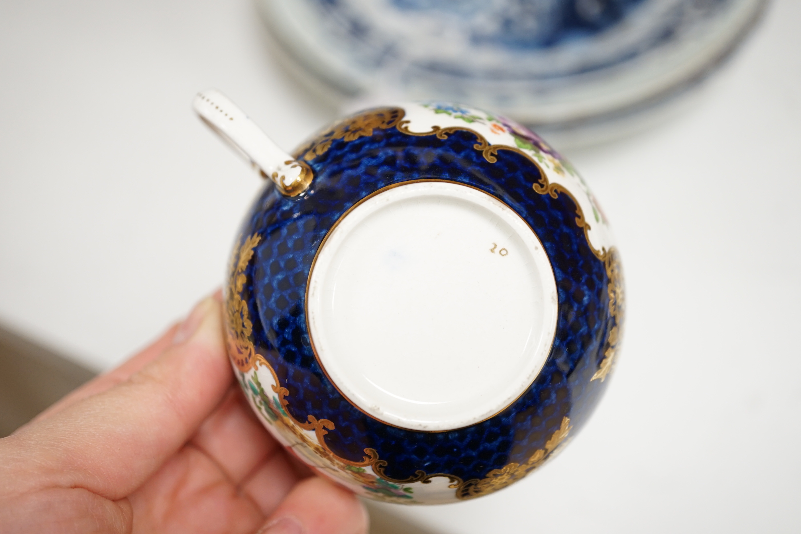 A Booths early 20th century “blue scale” part teaset (18)